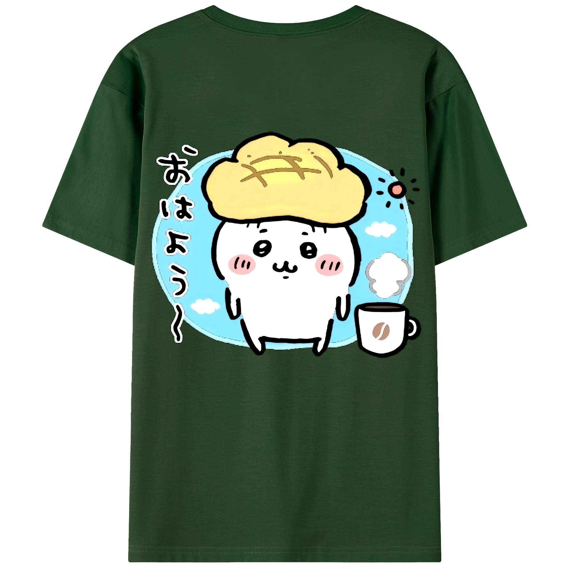 （画像用） ちいかわ ちいかわ Chii-kawa chiikawa 綿100％半袖Tシャツ（背面プリント）